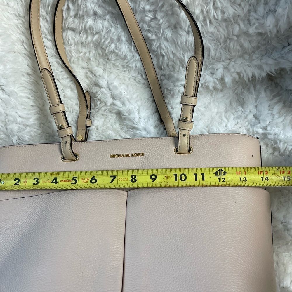 Michael Kors Bedford Pebble leather light pink Medium tote Gold tone accents - Picture 9 of 14